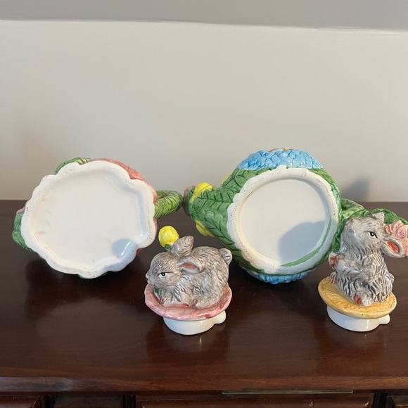 Blue Decorative Rabbit Teapot - Picture 7 of 7